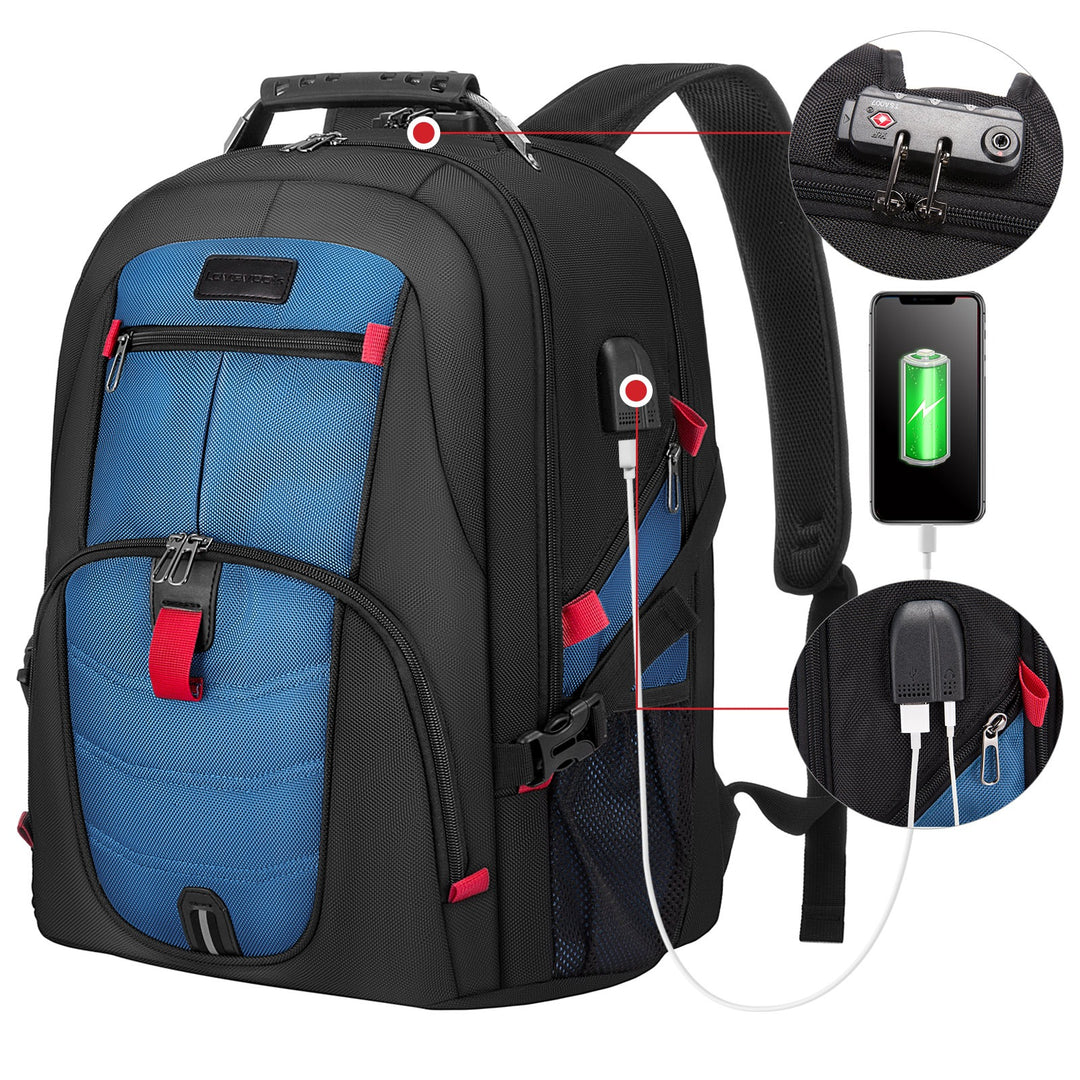 The Quinox™ Platinum Backpack by Camel Mountain – 40L & 45L, Fits 16" & 17" Laptops