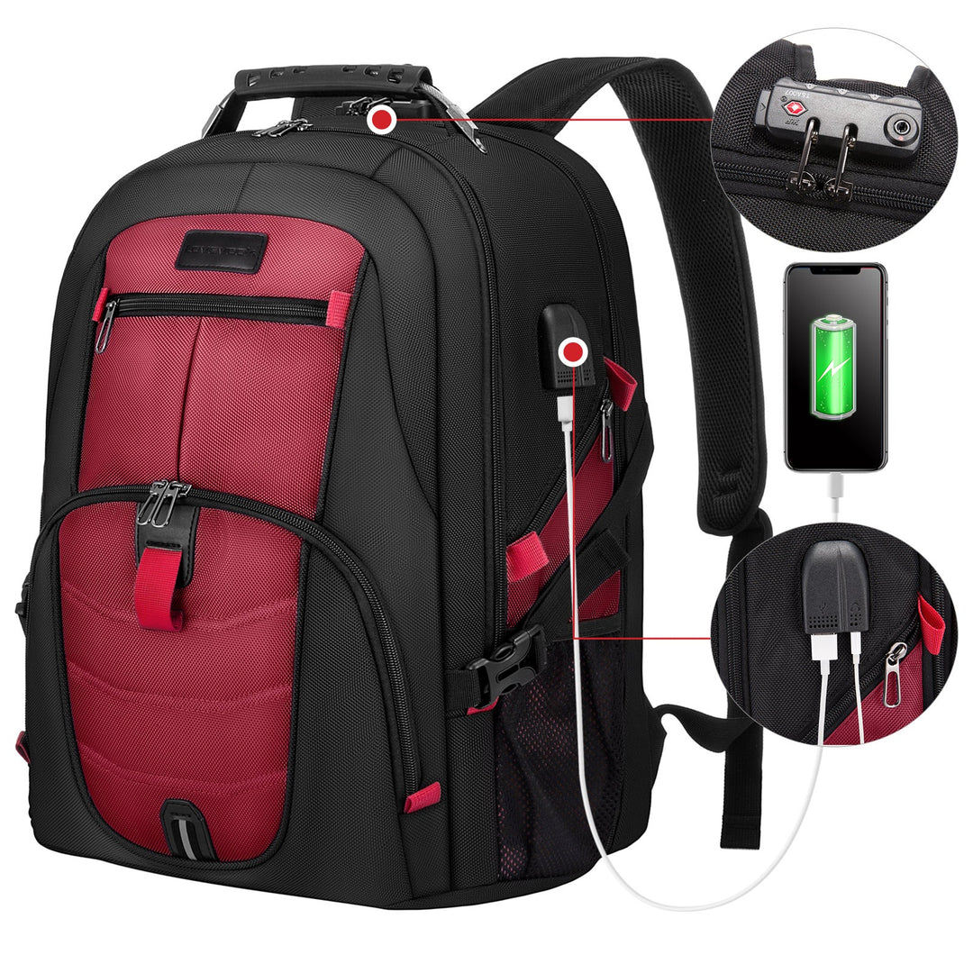 The Quinox™ Platinum Backpack by Camel Mountain – 40L & 45L, Fits 16" & 17" Laptops