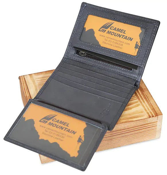 Camel Mountain® Marco Leather Compat RFID Wallet