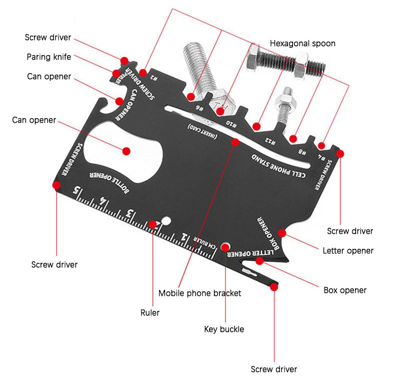 The Velion™ Ultra Card Knife by Camel Mountain