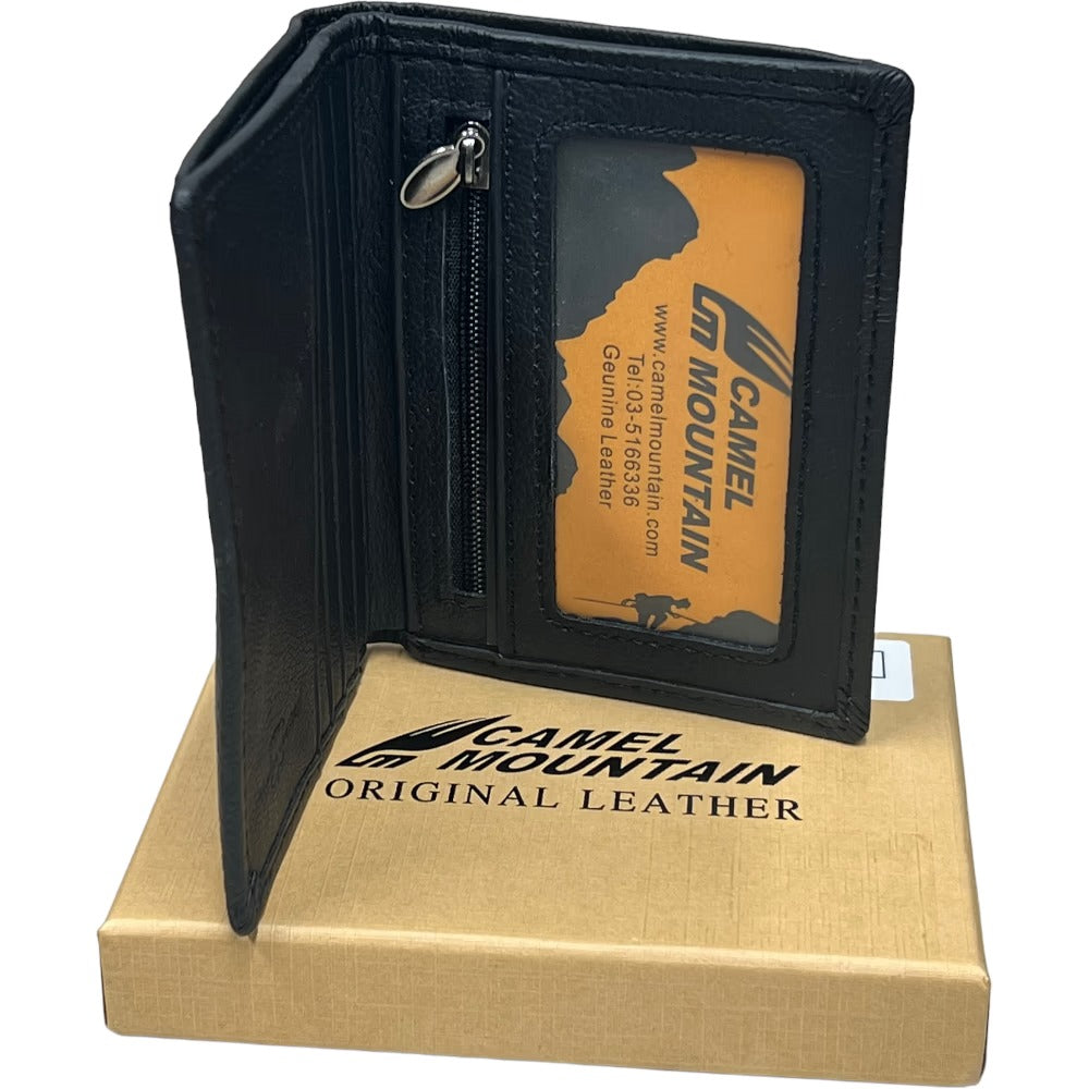 Camel Mountain® Marco v2 Leather Compat RFID Wallet