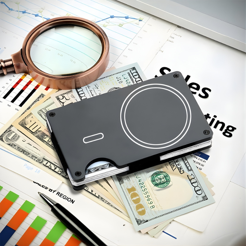 The Zynkaros™ Luxe Wallet by Camel Mountain – Ultra-Slim Magnetic RFID Wallet