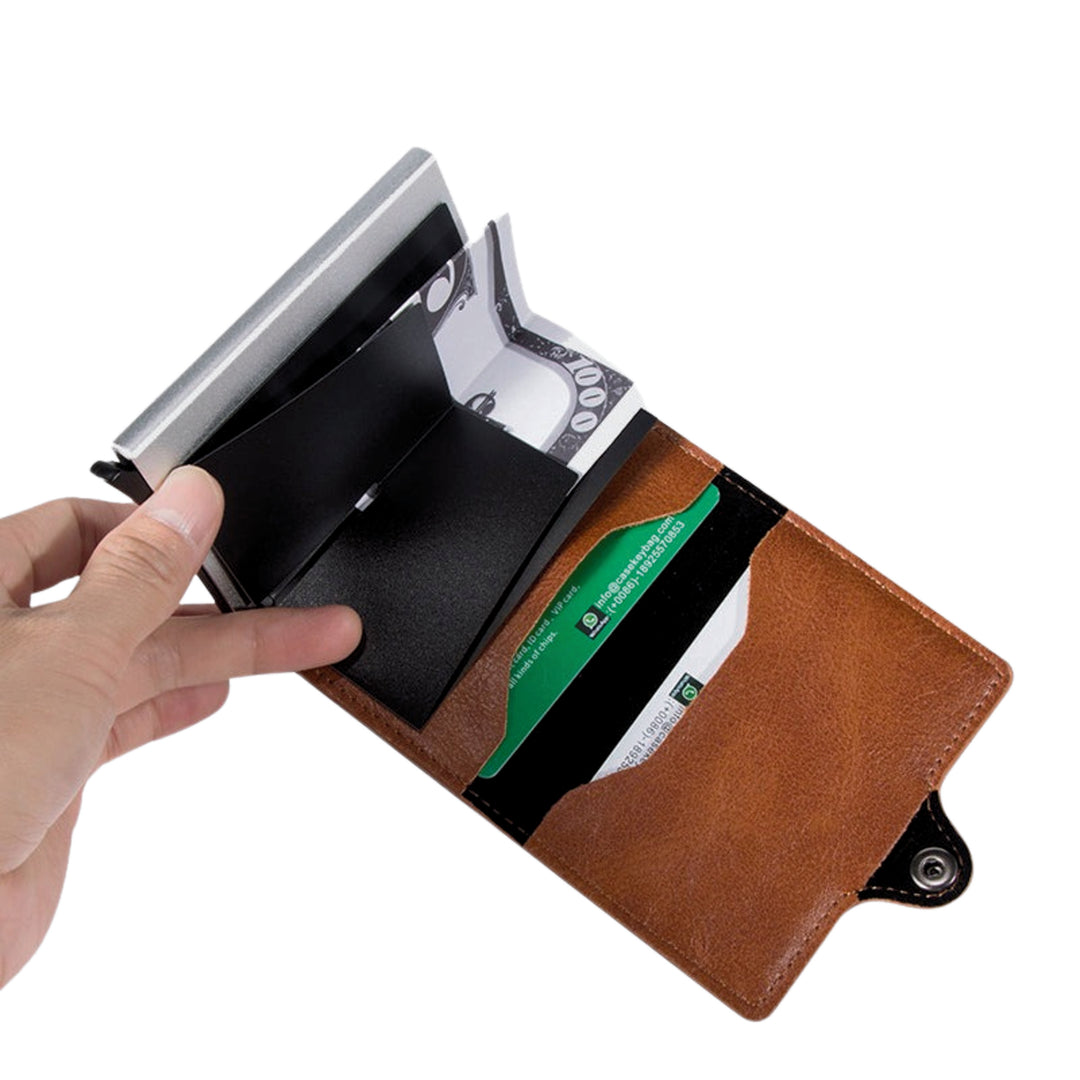 The Centric™ Superior Popup Wallet by Camel Mountain – RFID Blocking Slim Case