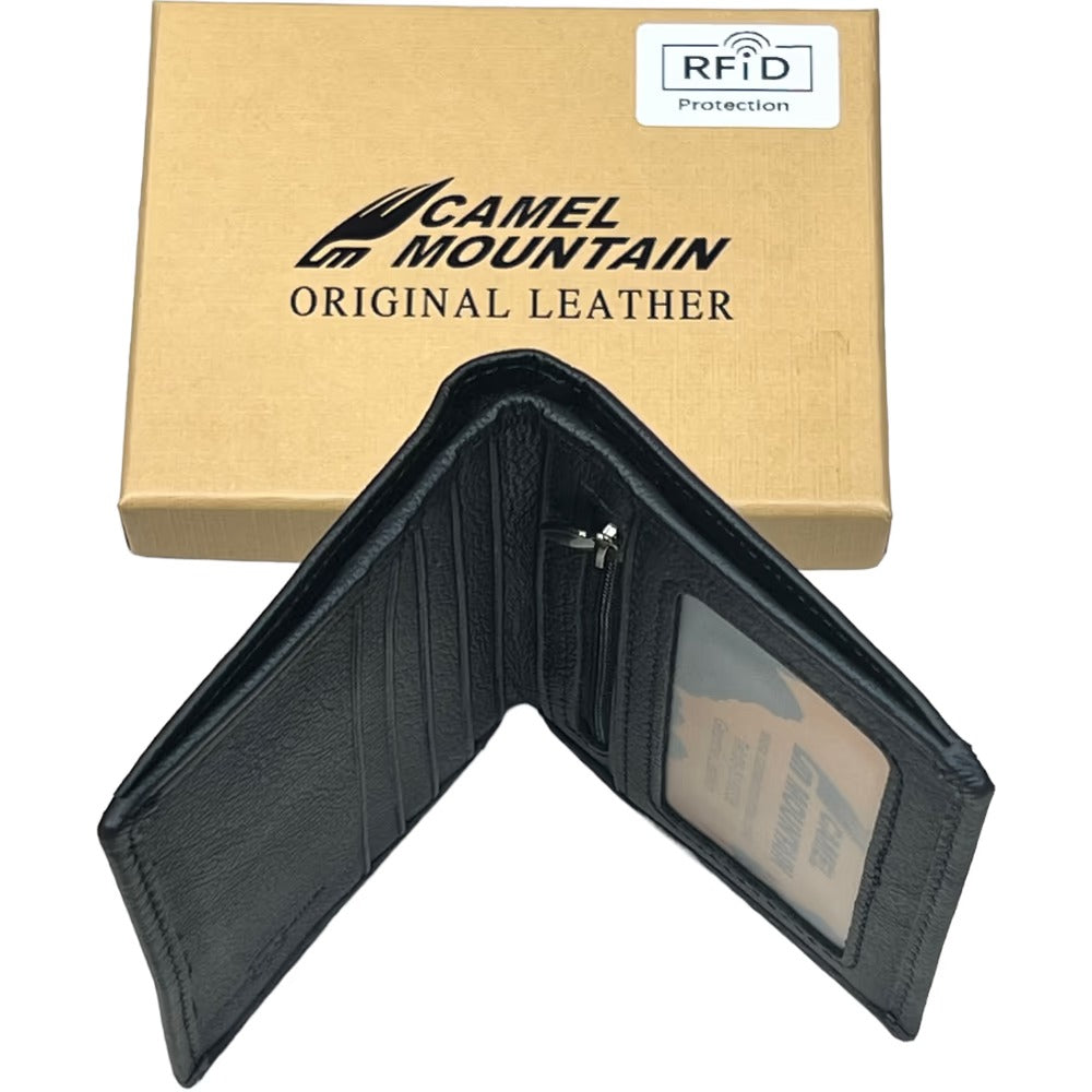 Camel Mountain® Marco v2 Leather Compat RFID Wallet