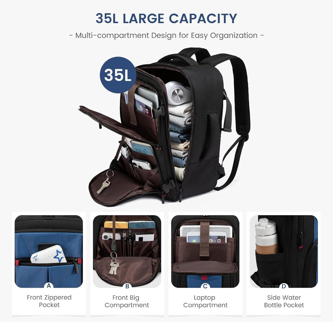 The Helvix™ Xtreme Backpack by Camel Mountain – 35L, Fits Up To 16" Laptop