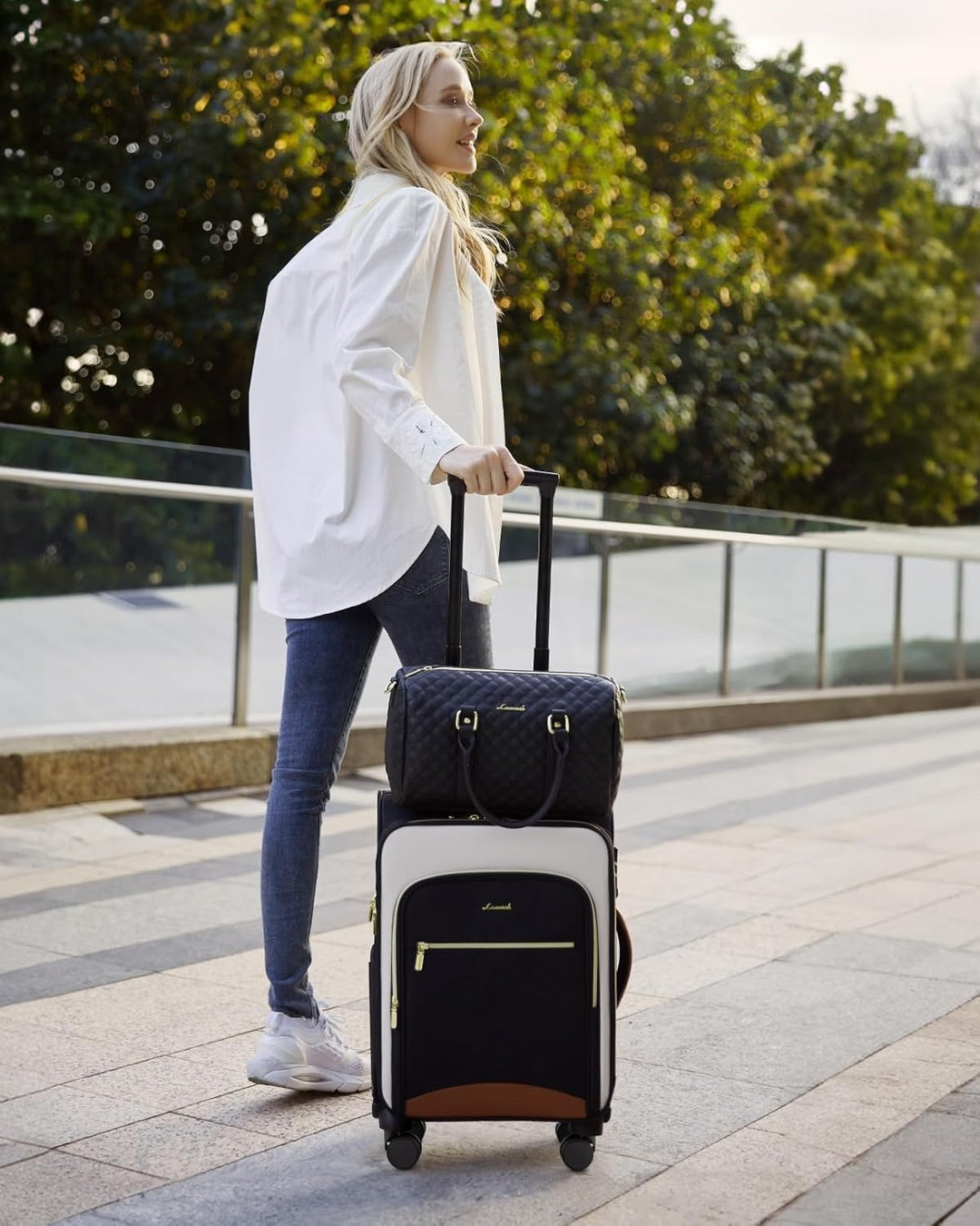 The Zymora™ Prime Suitcase by Camel Mountain – 45L, Fits Up To 16" Laptop