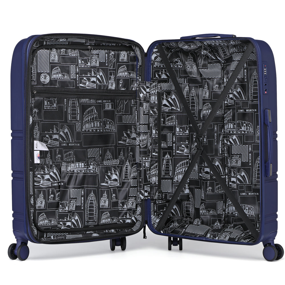 Camel Mountain® Biden Set Of Three 20 Inch 24 Inch and 28 Inch luggage set