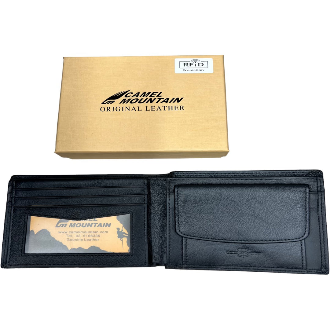 Camel Mountain® Germen Soft Leather RFID Wallet