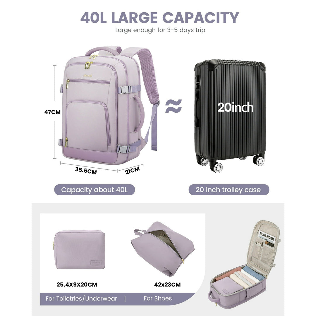 The Xyra™ Prestige Backpack by Camel Mountain – 40L, Fits Up To 17" Laptop