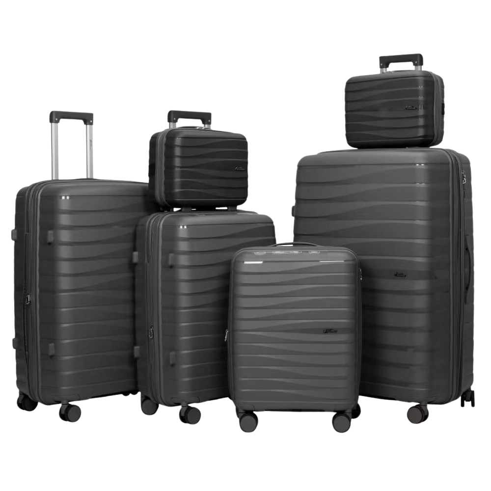 Camel Mountain® ABLE Set 6 (14", 14", 20", 24", 28", 32") – Total Control from Vanity to Voyage