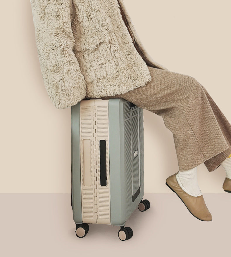 Camel Mountain® Whimsical Check-In standard 20" carry-on suitcase