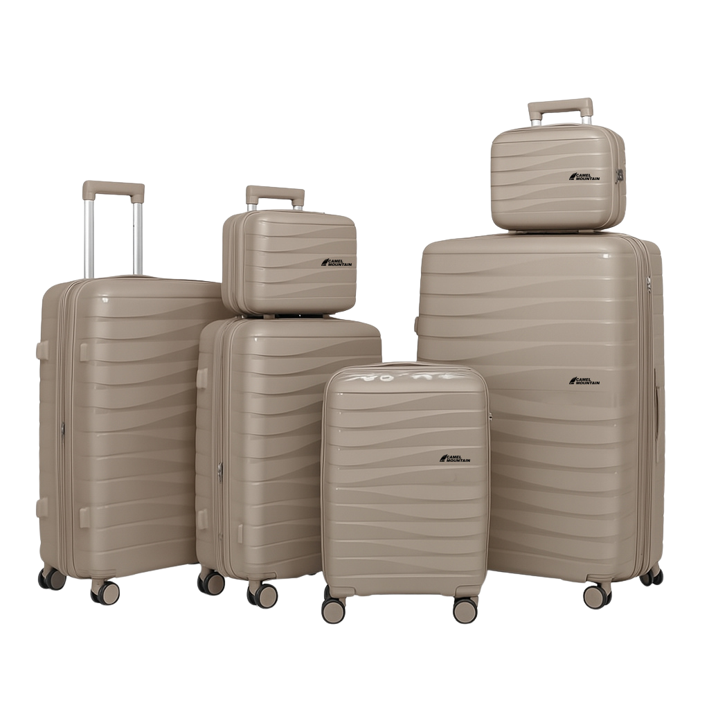 Camel Mountain® ABLE Set 6 (14", 14", 20", 24", 28", 32") – Total Control from Vanity to Voyage