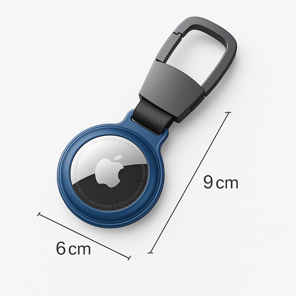 The Axynis™ Luxe Apple Airtag by Camel Mountain – Ultra Slim, Metal Keychain Case