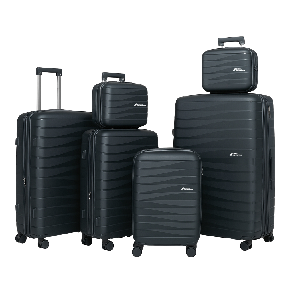 Camel Mountain® ABLE Set 6 (14", 14", 20", 24", 28", 32") – Total Control from Vanity to Voyage