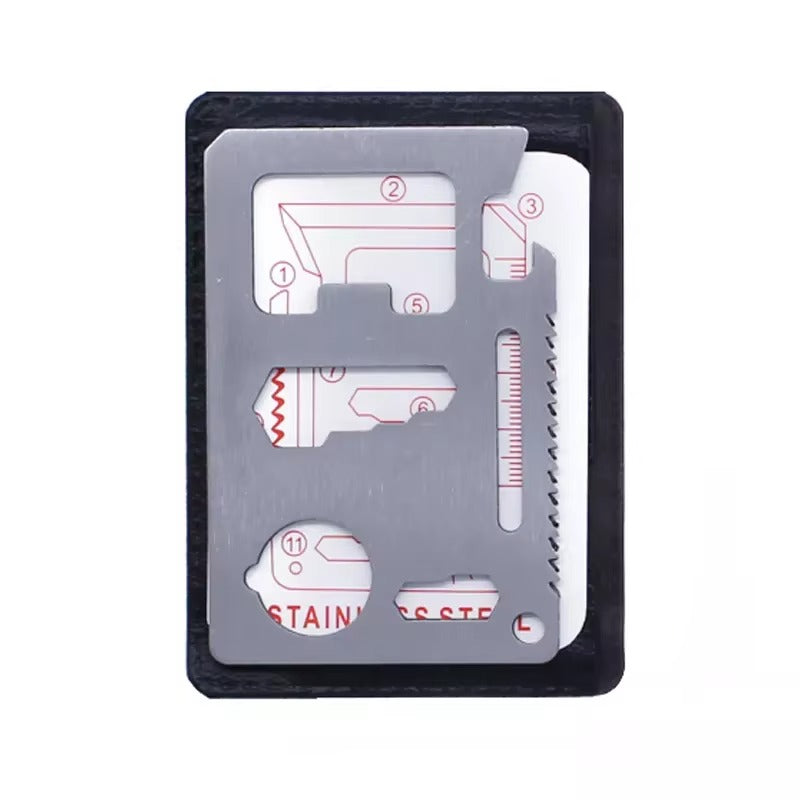 The Xenova™ Ultra Card Knife by Camel Mountain – 11-in-1 Stainless Steel Pocket Tool