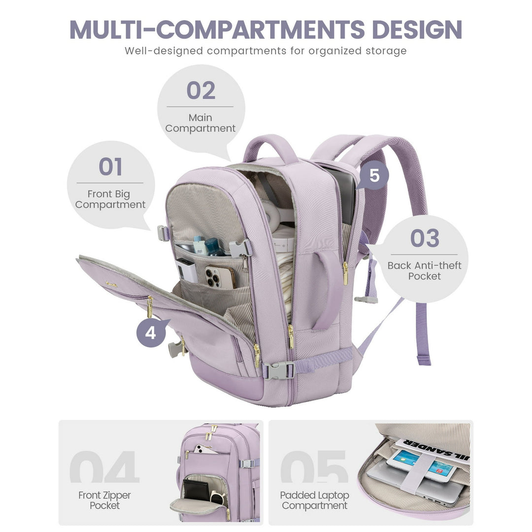 The Xyra™ Prestige Backpack by Camel Mountain – 40L, Fits Up To 17" Laptop