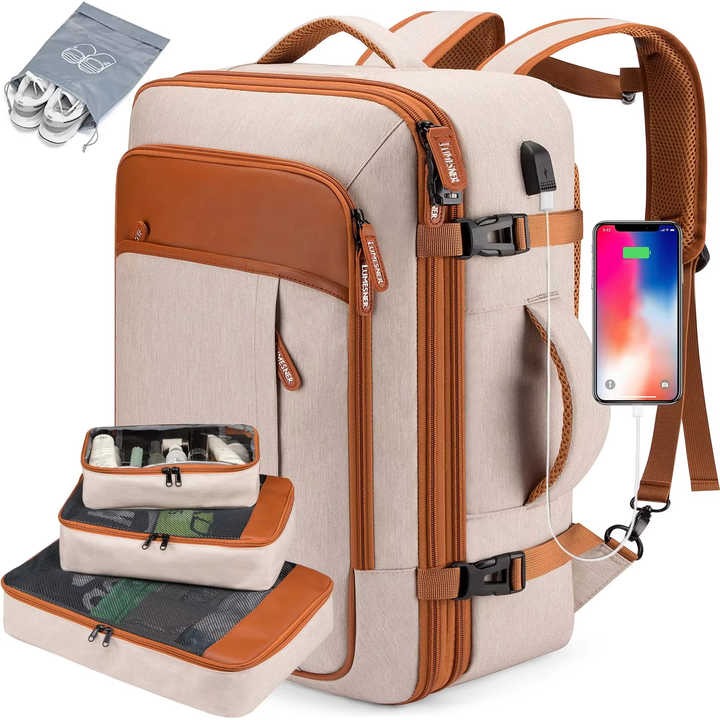 The Solenor™ Advanced Backpack by Camel Mountain – 40L, Fits Up To 17" Laptop