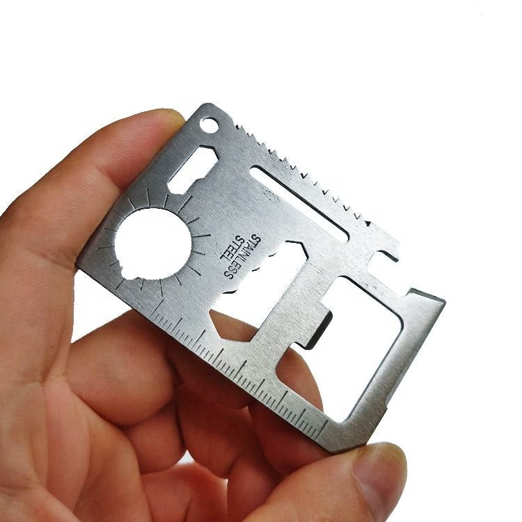 The Xenova™ Ultra Card Knife by Camel Mountain – 11-in-1 Stainless Steel Pocket Tool