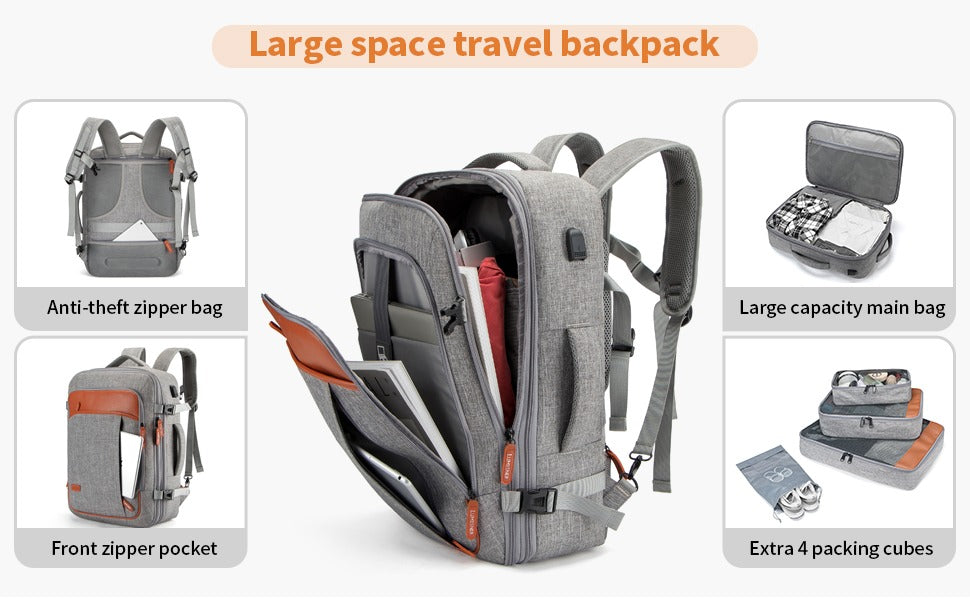 The Solenor™ Advanced Backpack by Camel Mountain – 40L, Fits Up To 17" Laptop