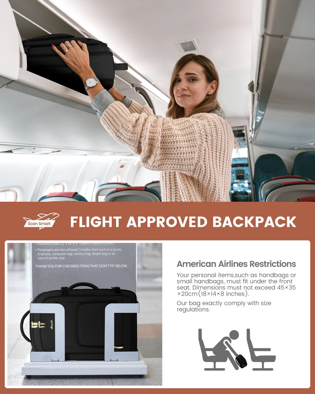 The Xyra™ Prestige Backpack by Camel Mountain – 40L, Fits Up To 17" Laptop
