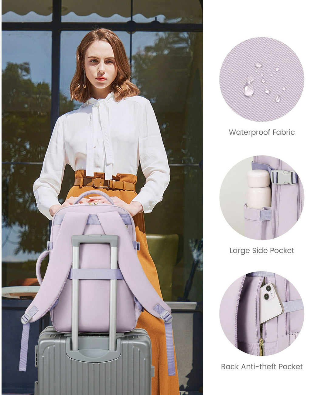 The Xyra™ Prestige Backpack by Camel Mountain – 40L, Fits Up To 17" Laptop
