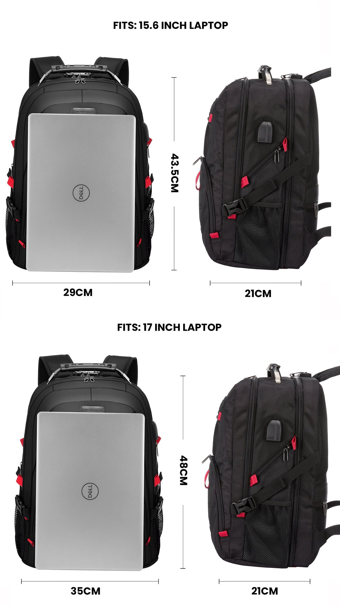 The Quinox™ Platinum Backpack by Camel Mountain – 40L & 45L, Fits 16" & 17" Laptops