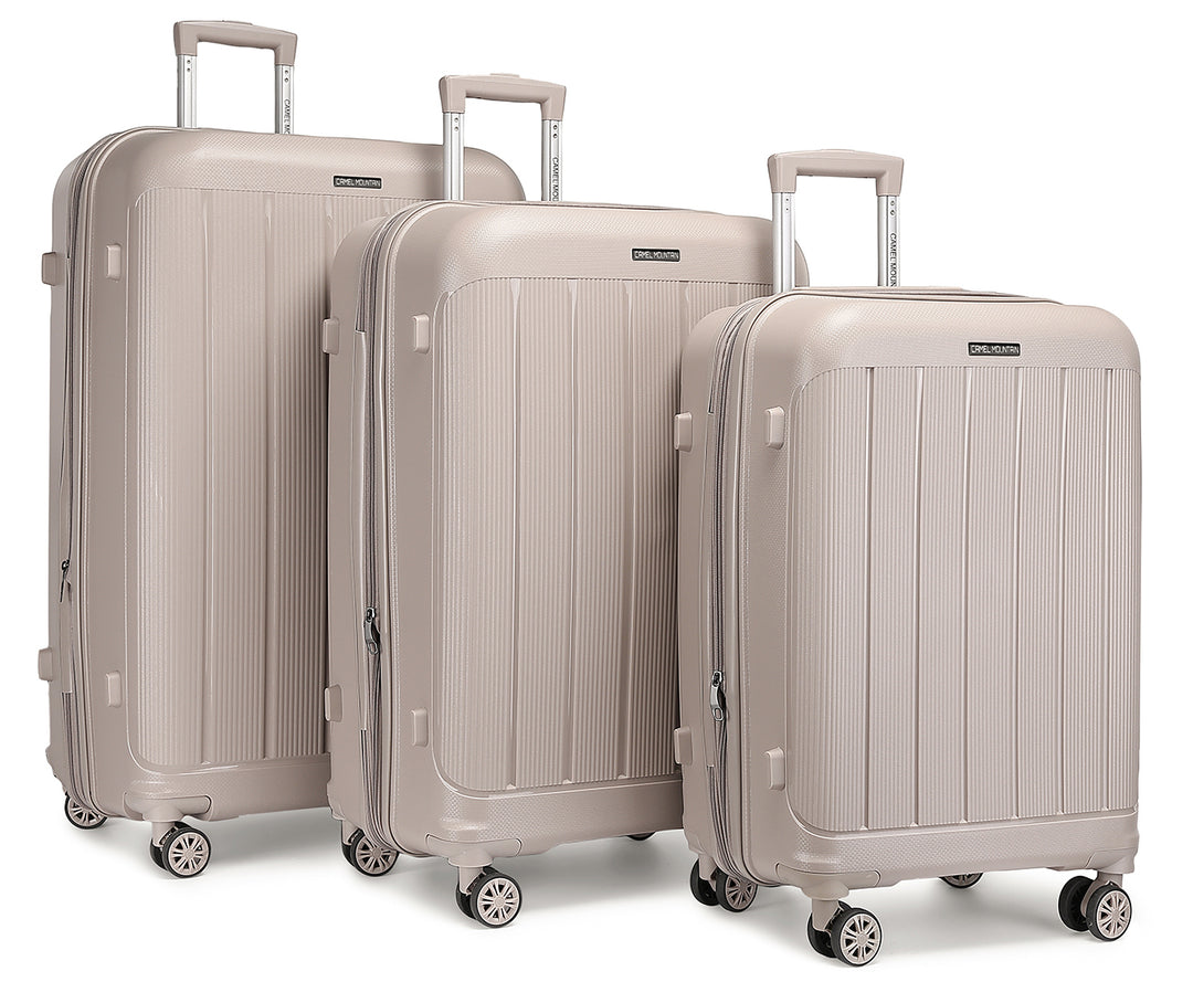 Camel Mountain® Infinity Set Of Three 20 Inch 24 Inch and 28 Inch luggage set