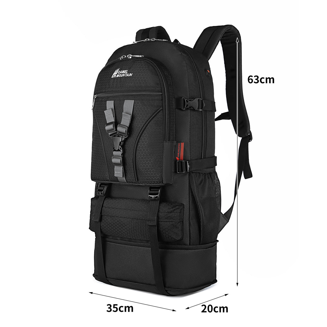 Camel Mountain® XL Mountaineer – Expandable 50+5L Backpack