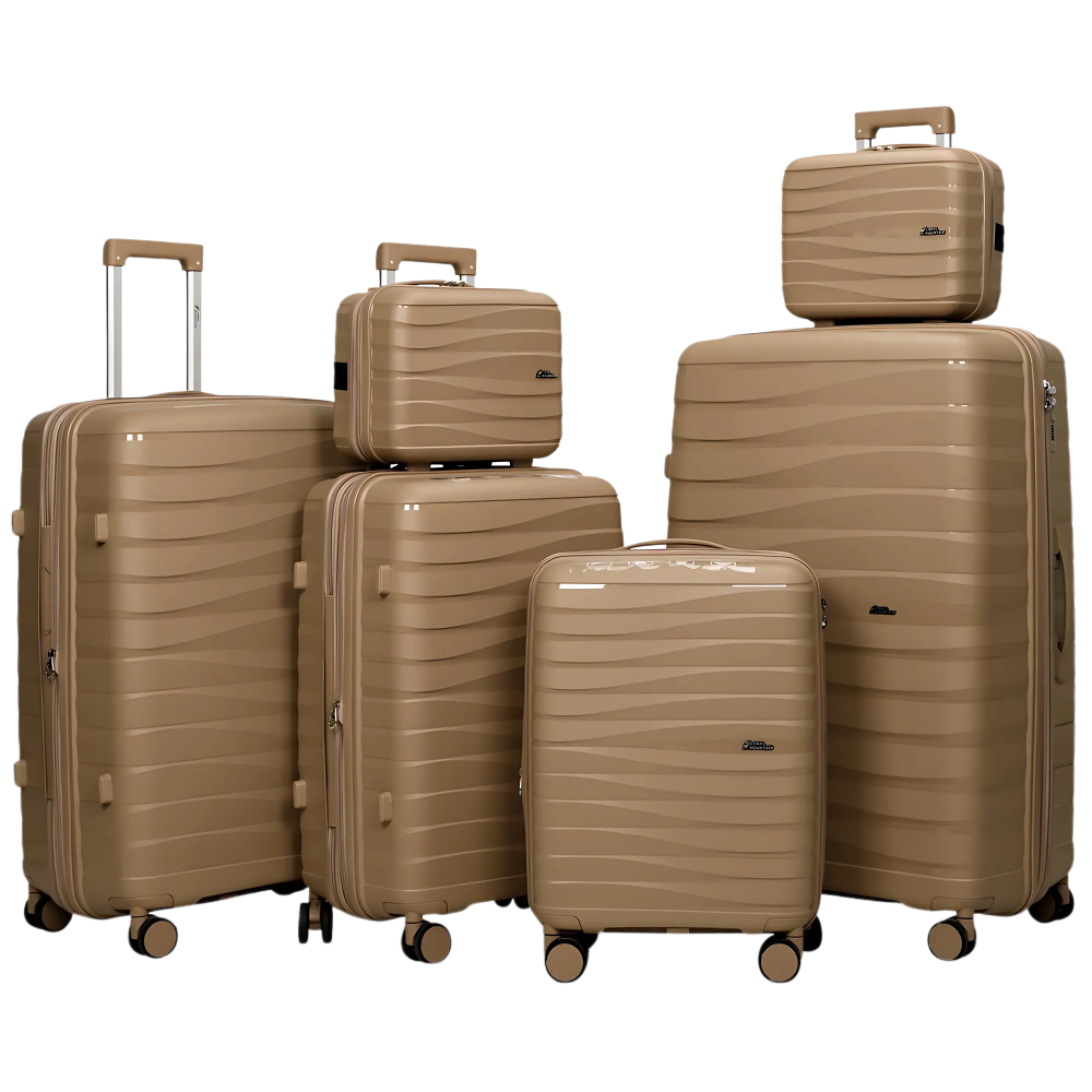 Camel Mountain® ABLE Set 6 (14", 14", 20", 24", 28", 32") – Total Control from Vanity to Voyage
