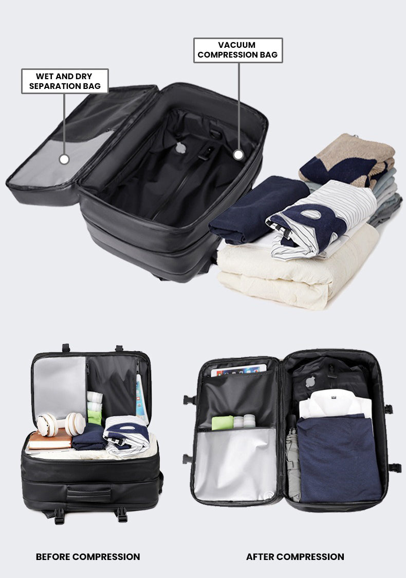 The Valtrex™ ProX Backpack by Camel Mountain –  35L, Fits Up To 16" Laptop