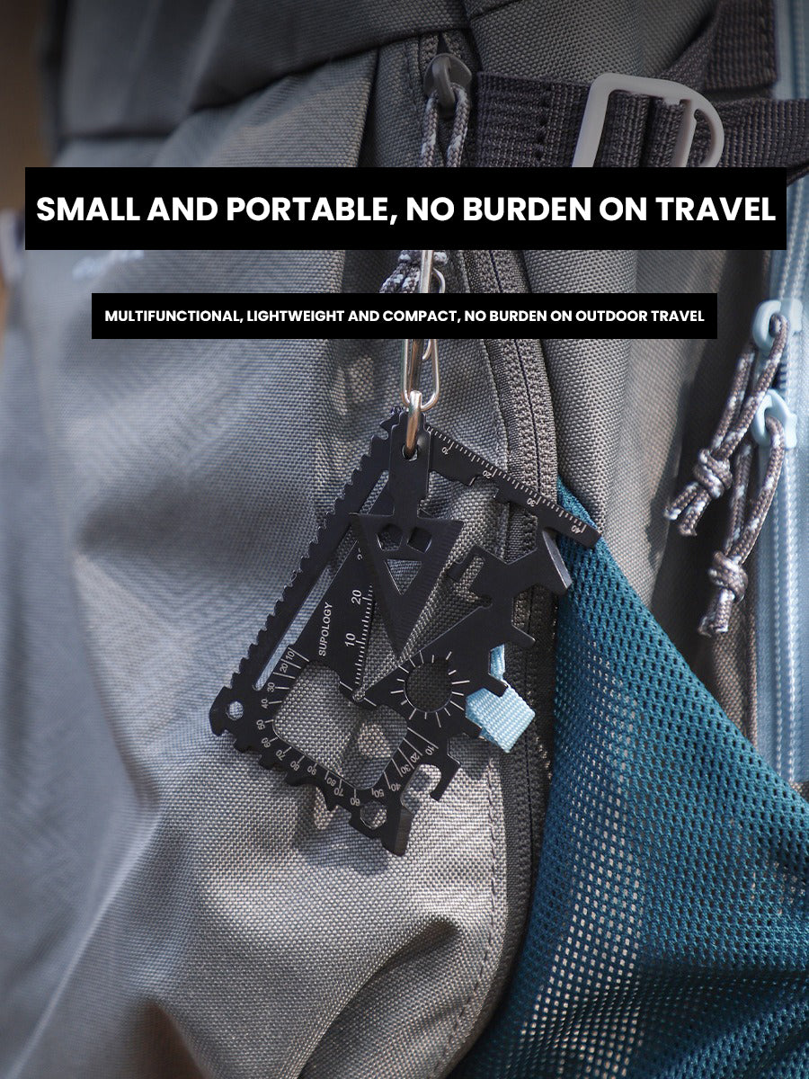 The Altirion™ Max Card Knife by Camel Mountain - 18-in-1 Multi-Tool Card That Fits in Your Wallet