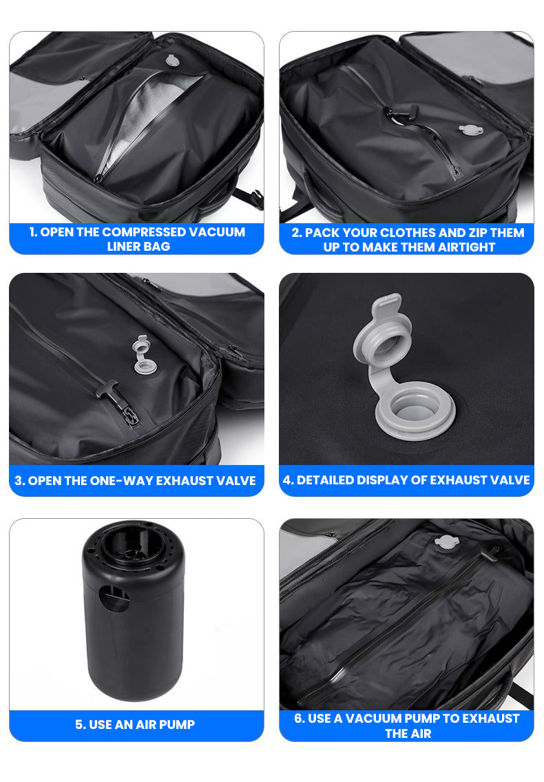 The Valtrex™ ProX Backpack by Camel Mountain –  35L, Fits Up To 16" Laptop