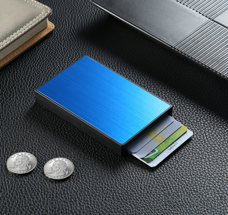 The Qyros™ Platinum Wallet by Camel Mountain – 0.09L, Slim RFID-Blocking Card Holder