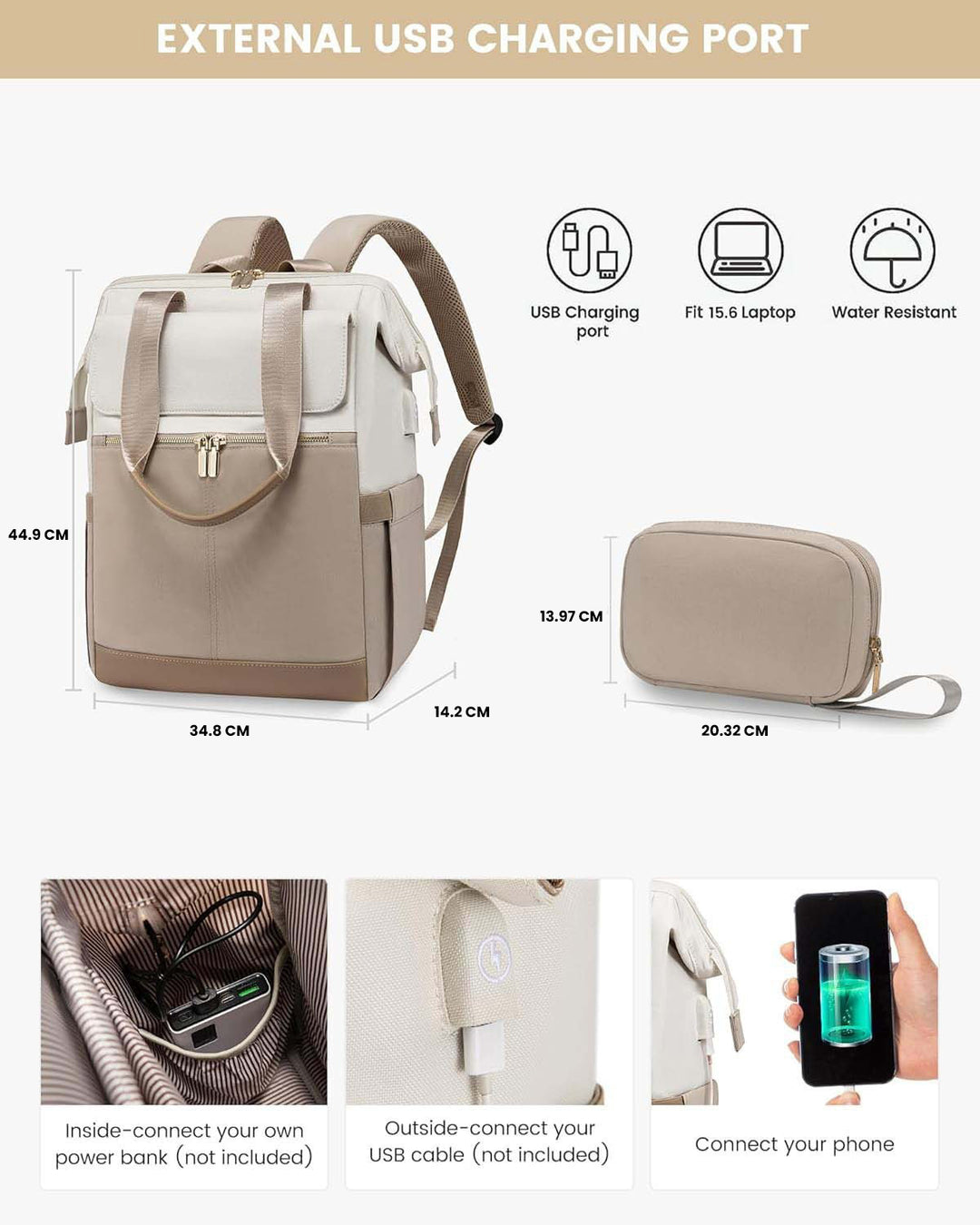 The Draton™ ProX Backpack by Camel Mountain – 55L, Fits Up To 16" Laptop