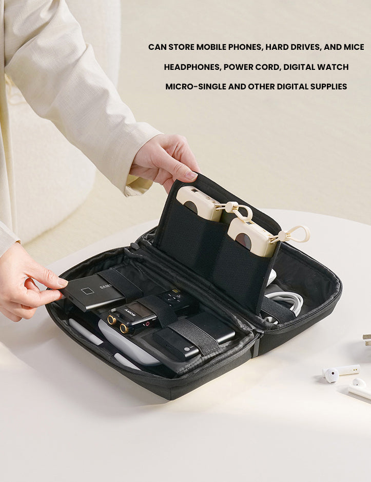 The Nytharion™ Plus Digital Storage Bag by Camel Mountain – 2L, Compact Tech Organizer