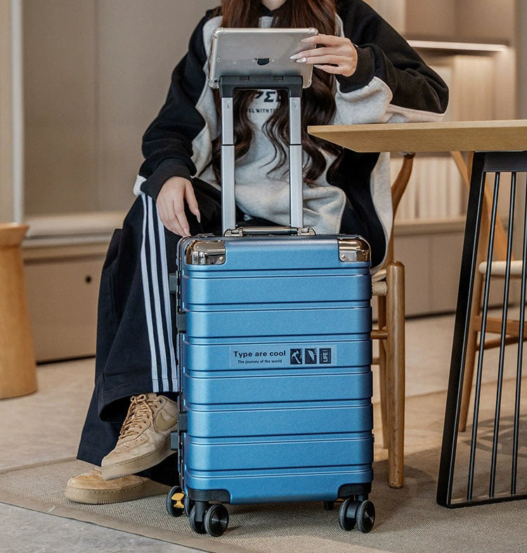 The Draynor™ Luxe Suitcase by Camel Mountain – Available in 20", 22", 24", and 26"