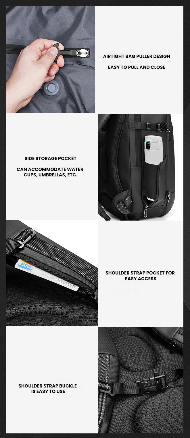 The Warrior™ Elite Backpack by Camel Mountain – 35L, Fits Up to 16" Laptop