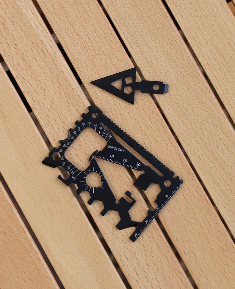 The Altirion™ Max Card Knife by Camel Mountain - 18-in-1 Multi-Tool Card That Fits in Your Wallet