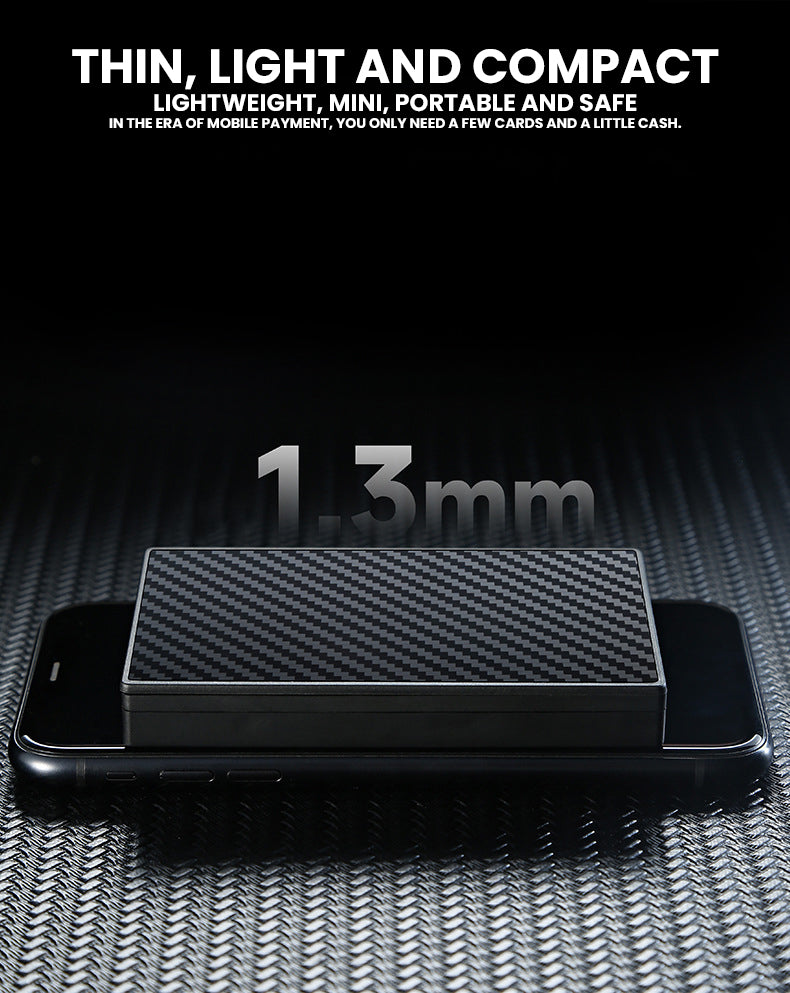 The Qyros™ Platinum Wallet by Camel Mountain – 0.09L, Slim RFID-Blocking Card Holder