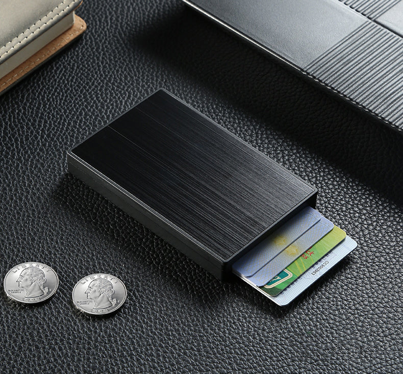 The Qyros™ Platinum Wallet by Camel Mountain – 0.09L, Slim RFID-Blocking Card Holder