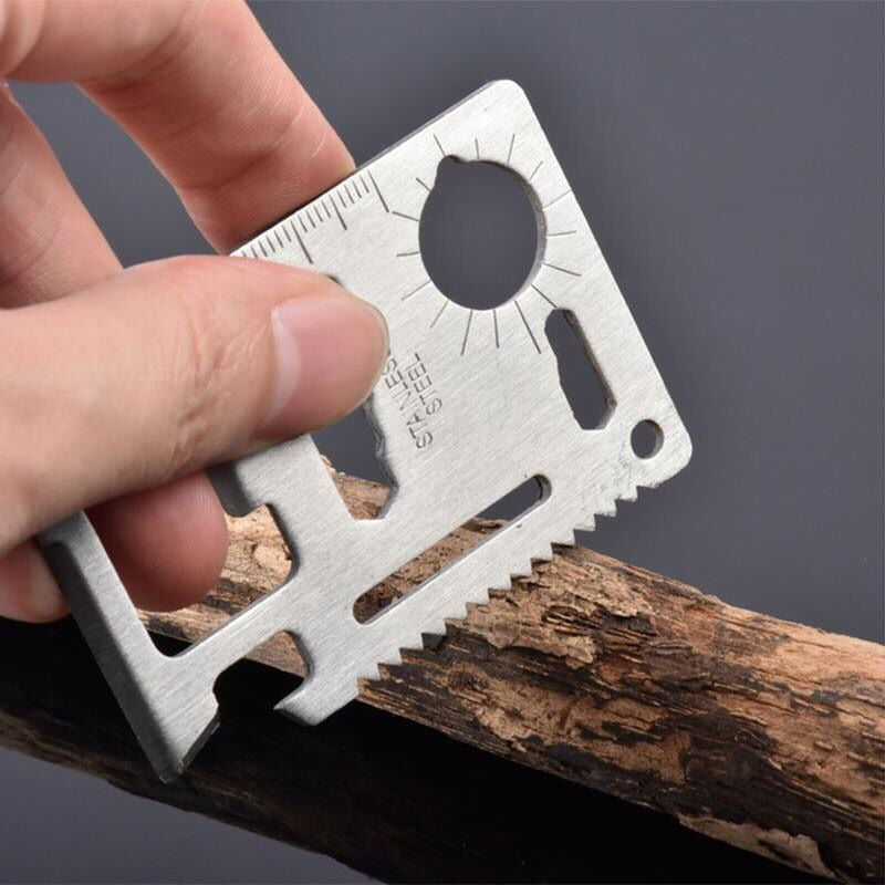 The Xenova™ Ultra Card Knife by Camel Mountain – 11-in-1 Stainless Steel Pocket Tool