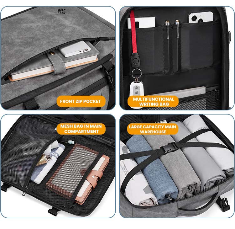 The Auronis™ Plus Backpack by Camel Mountain – 35L, Fits Up to 17" Laptop