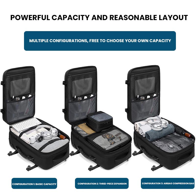 The Nexa™ Turbo Vacuum Backpack by Camel Mountain – 55L, Fits Up To 17" Laptop