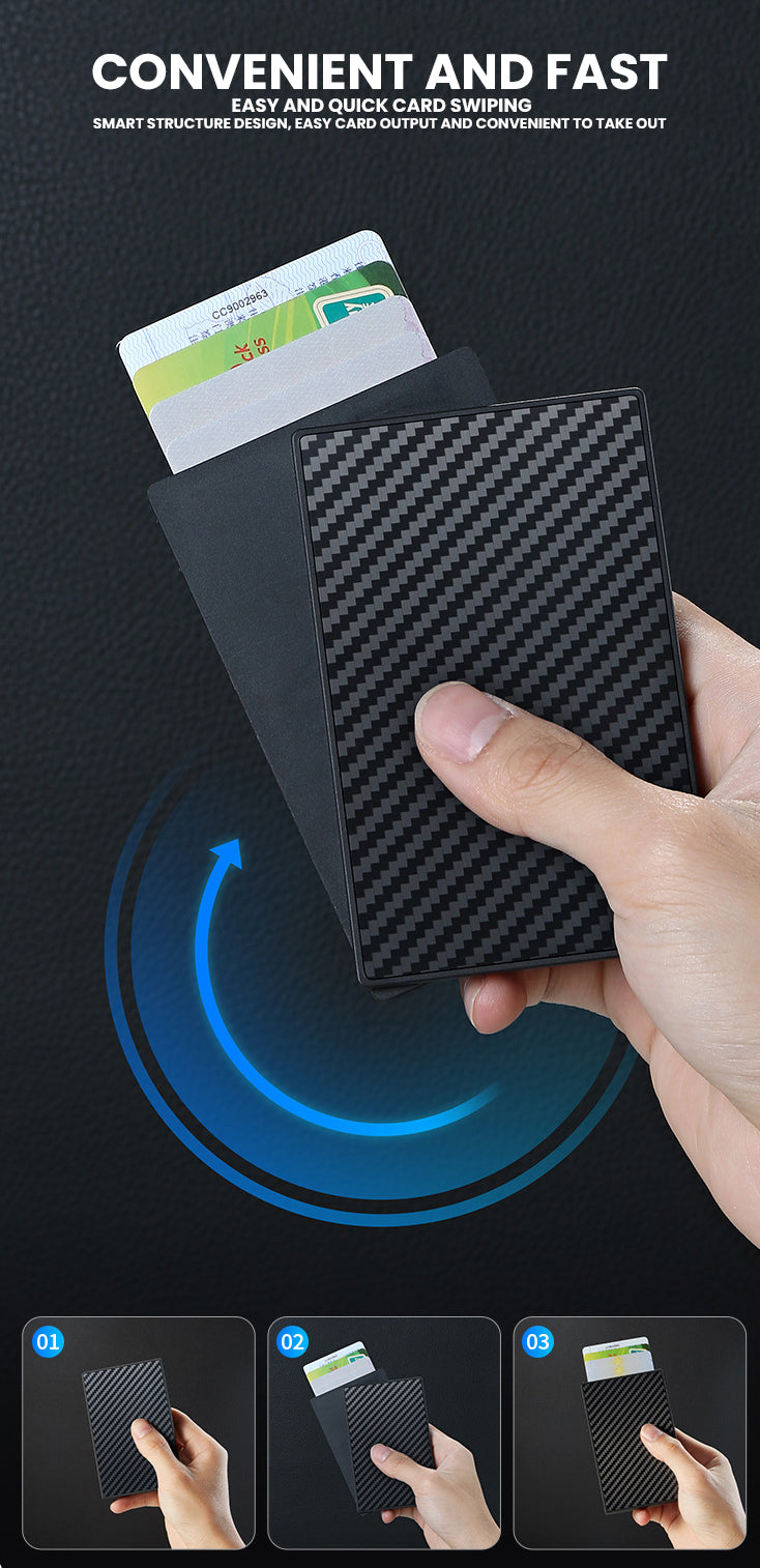 The Qyros™ Platinum Wallet by Camel Mountain – 0.09L, Slim RFID-Blocking Card Holder
