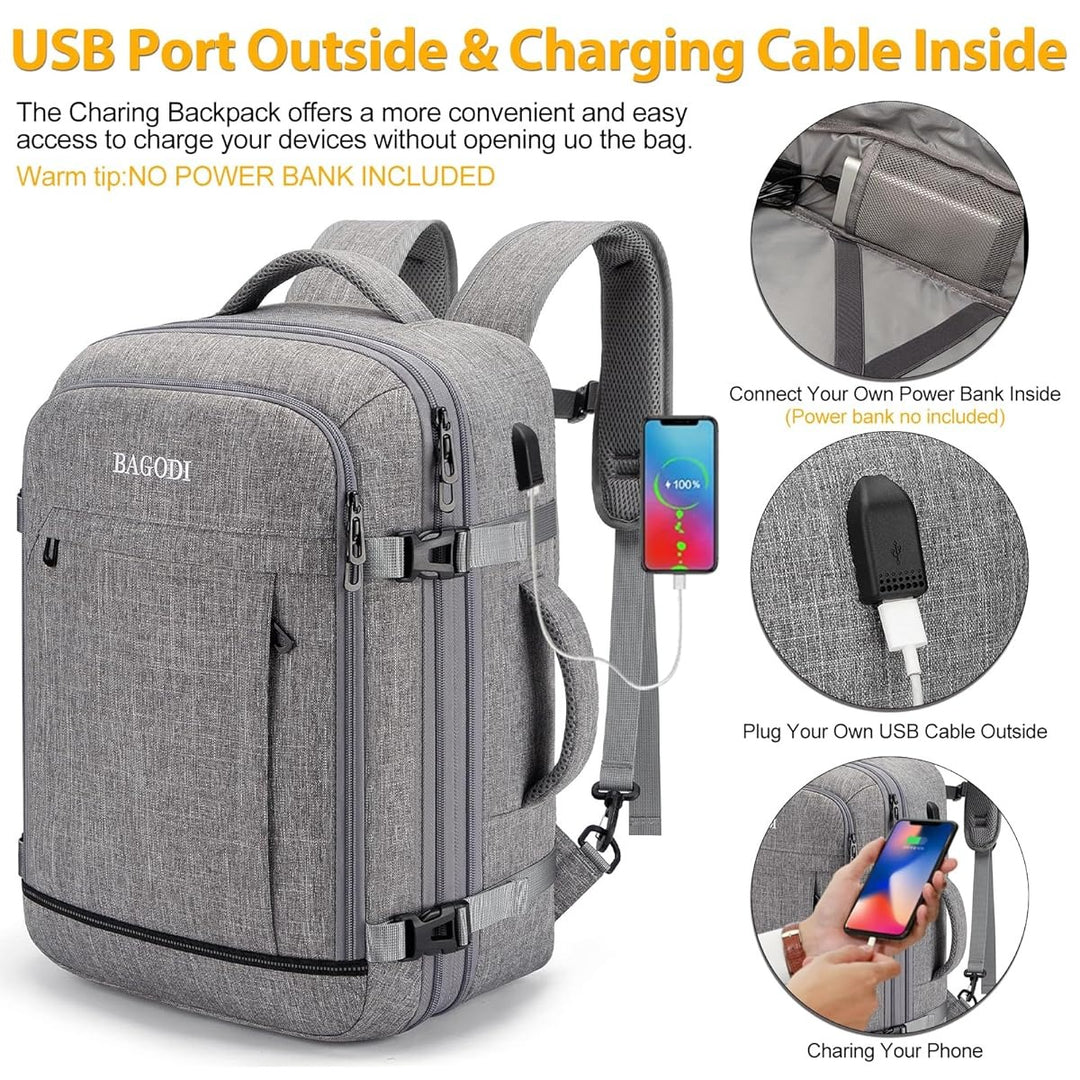 The Crylonis™ Max Backpack by Camel Mountain –  45L, Fits Up To 16" Laptop