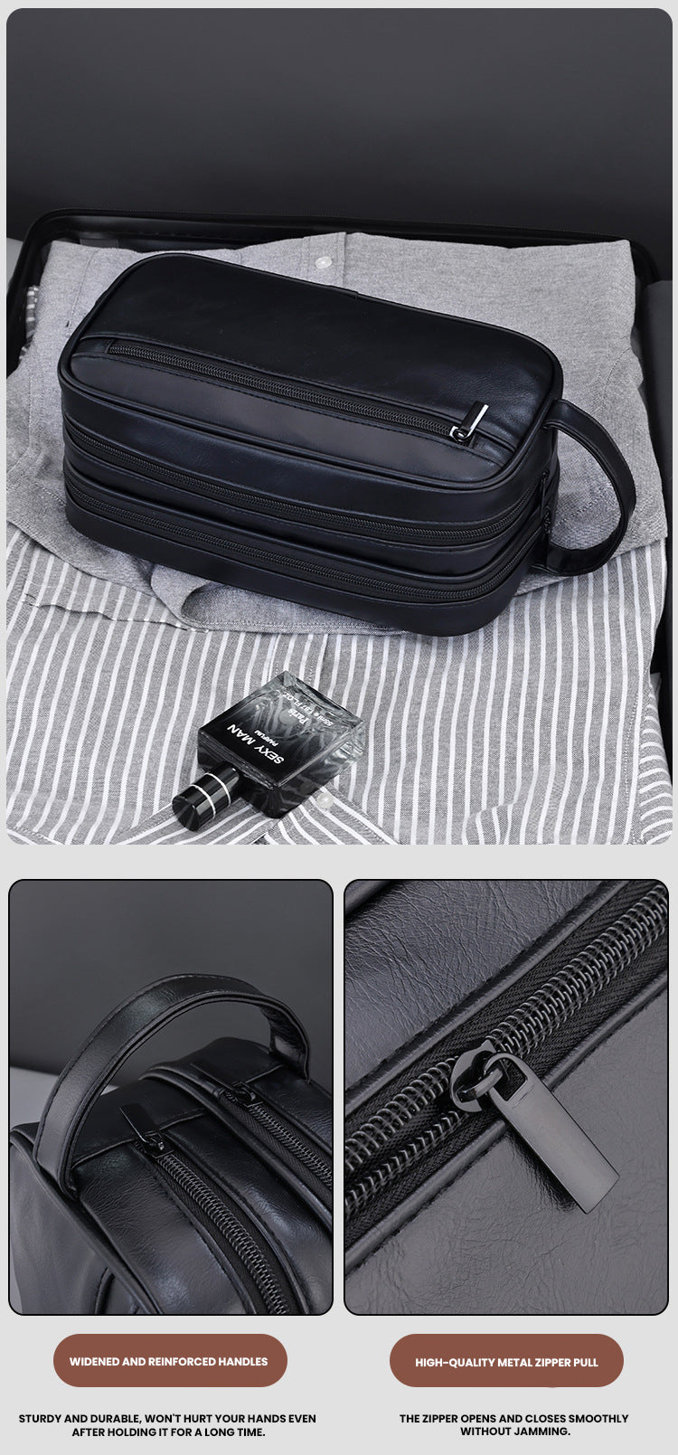 The Everkit™ Luxe 2.0 Storage Bag by Camel Mountain – 3L, Premium Toiletry Organizer