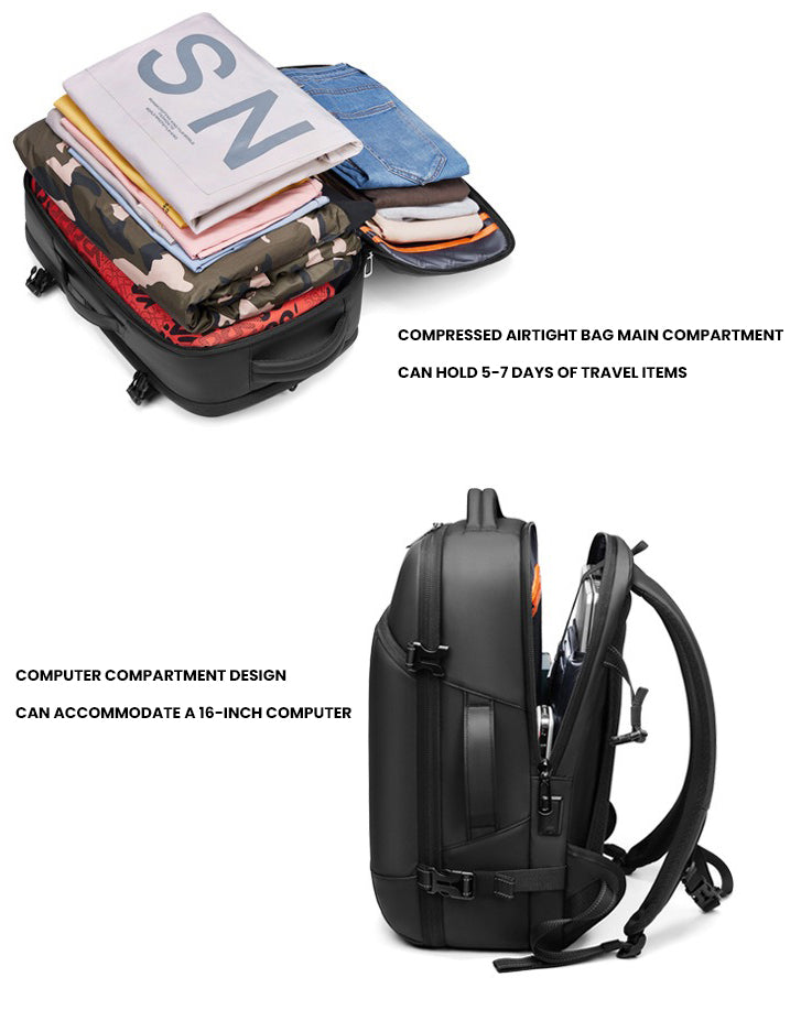 The Warrior™ Elite Backpack by Camel Mountain – 35L, Fits Up to 16" Laptop