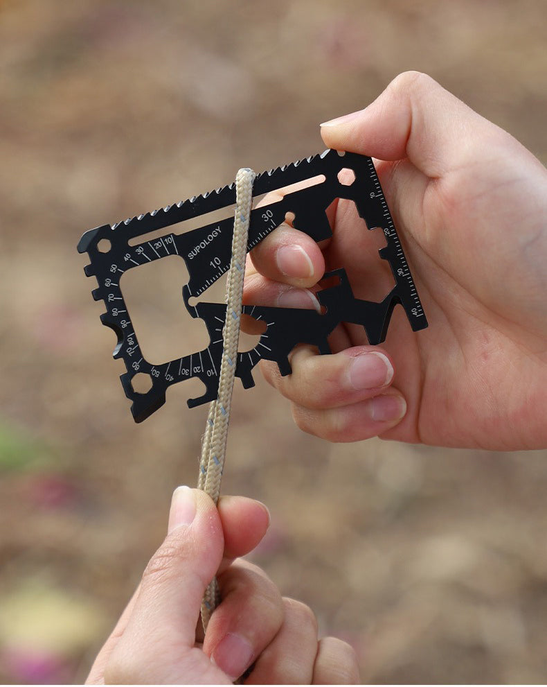 The Altirion™ Max Card Knife by Camel Mountain - 18-in-1 Multi-Tool Card That Fits in Your Wallet