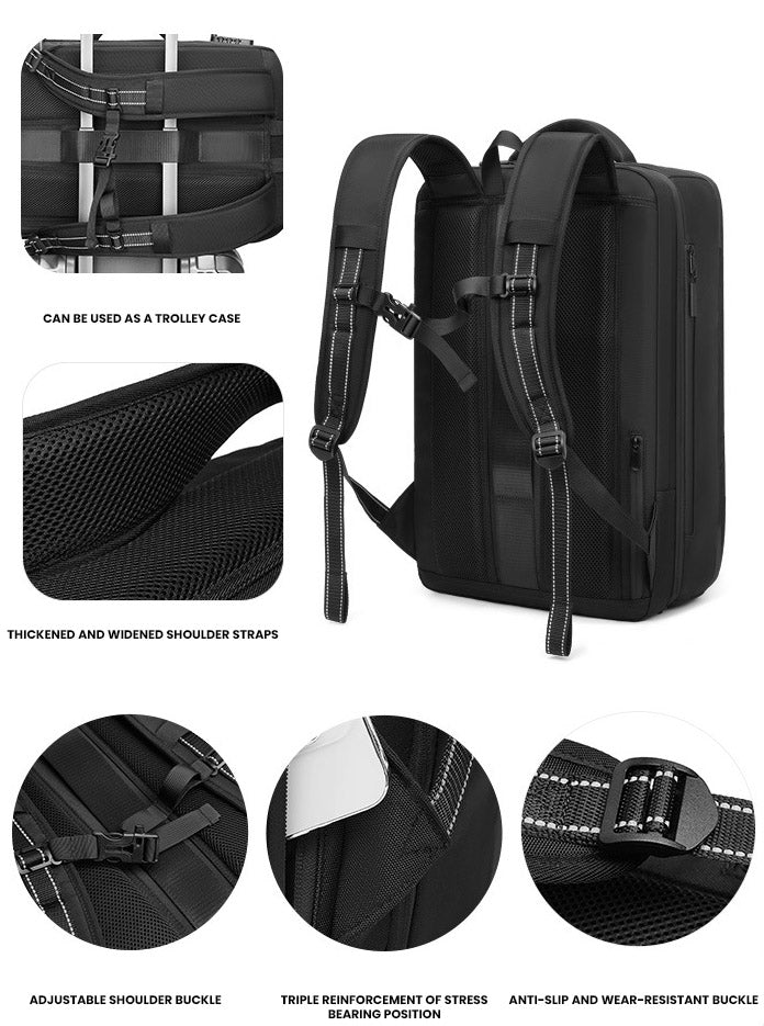 The Aerithon™ Max Backpack by Camel Mountain – 55L, Fits Up To 17" Laptop