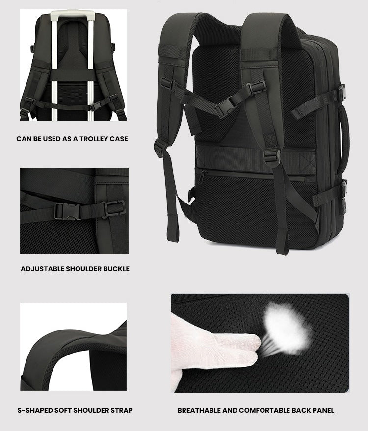 The Ytrion™ Advanced Vacuum Backpack by Camel Mountain –  45L, Fits Up To 16" Laptop